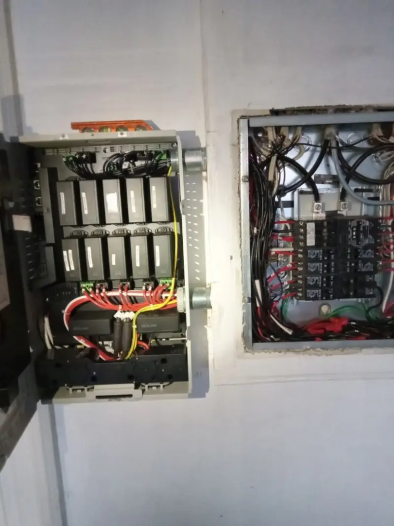 Electrical panel upgrade completed for Security Camera Wiring in Cedar Hill